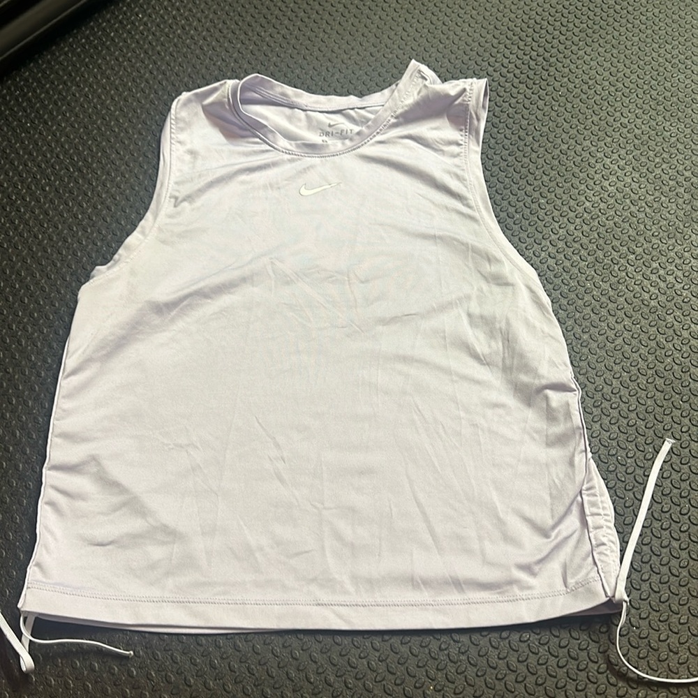 Purple Nike Tank Top with adjustable sides for length